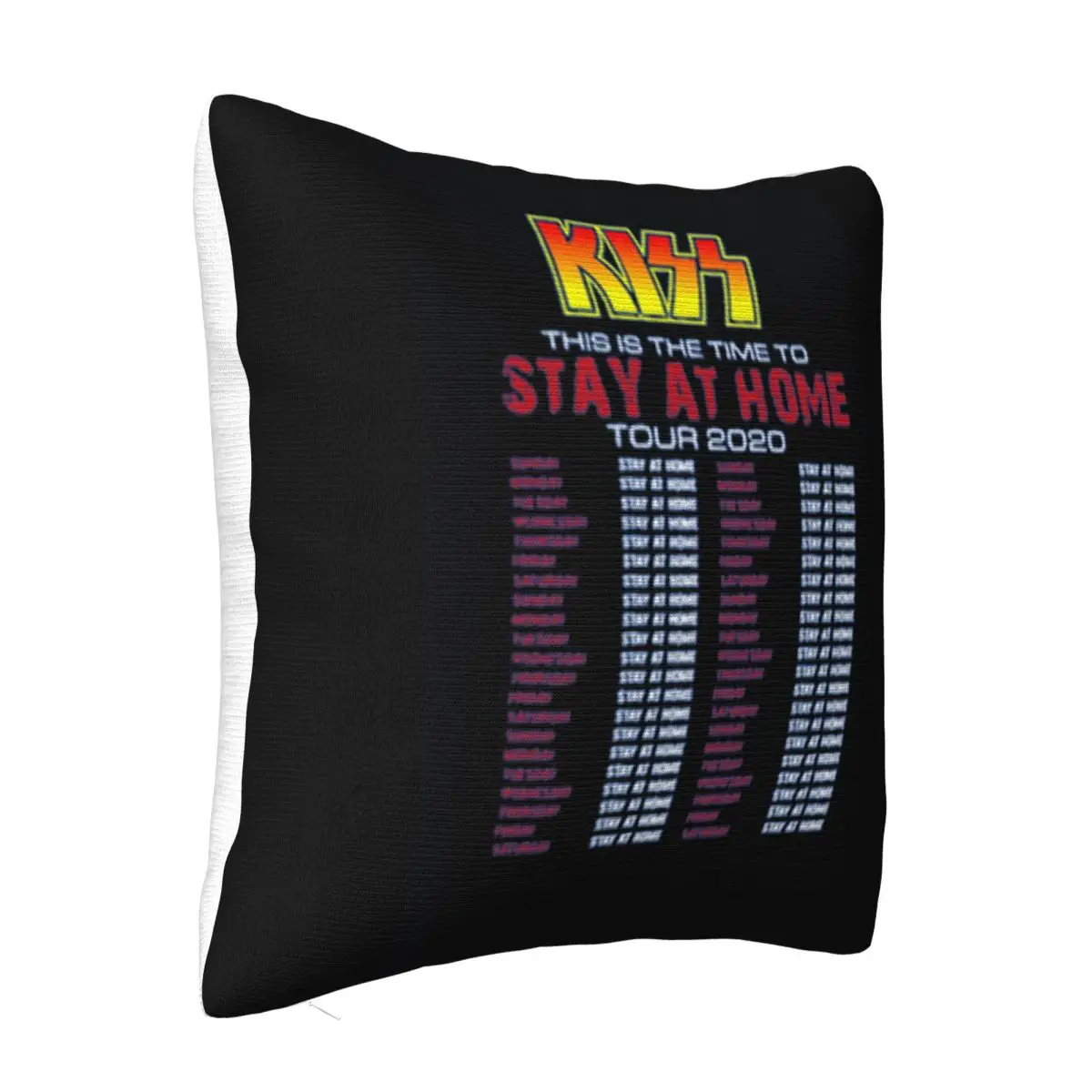 Kiss Rock Band This Is The Time To Stay At Home Tour 2020 Creative Anime Creative Design Pillow Case