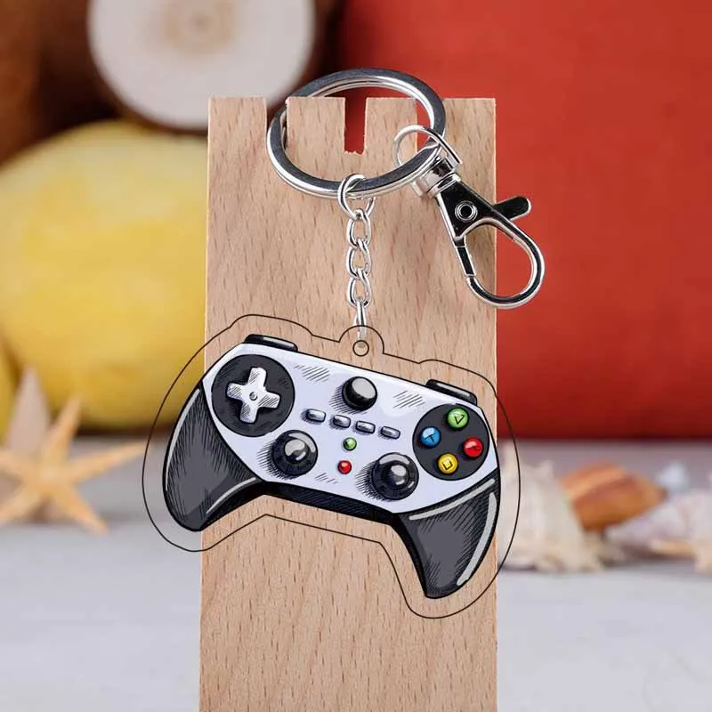 keychain gameboy Game Machine Keychain & Keyring 80‘s Retro Style Game Console Controller For Friendship Gift