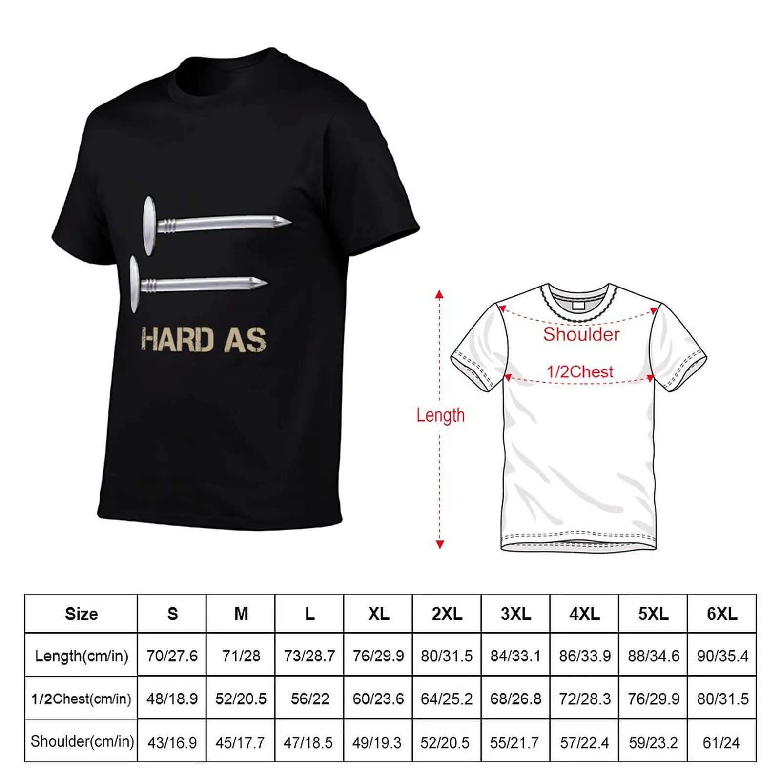 Hard as nails T-Shirt Plus Size Non-Shrink T-Shirt