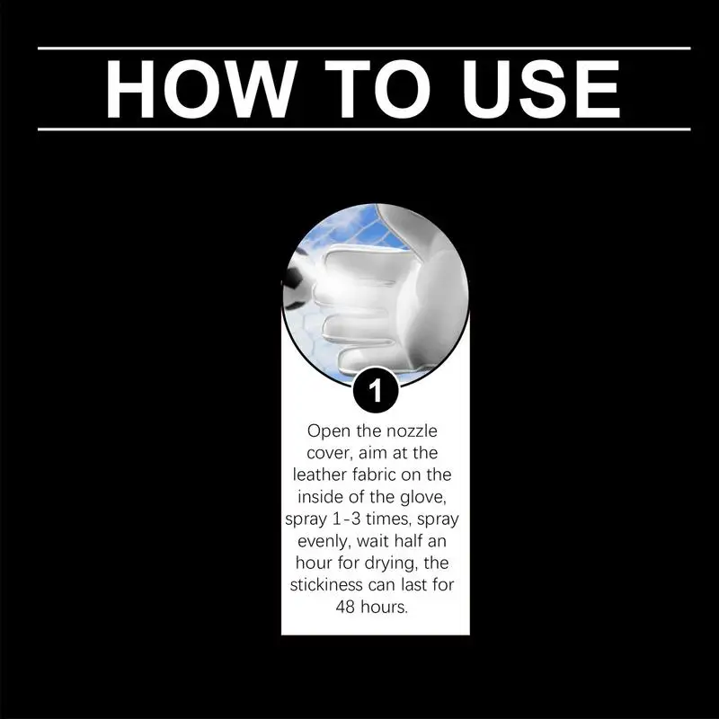 30 مللي قبضة رذاذ لقفازات كرة القدم قفازات حارس المرمى الآمنة رذاذ قفازات قفاز قبضة رذاذ لقفازات حارس المرمى مباراة #4