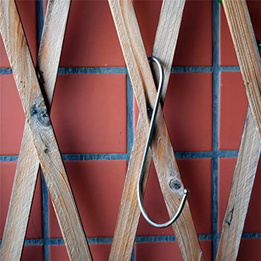 خطافات S خطاف معدني معلق 12 عبوة من الفولاذ المقاوم للصدأ كبيرة 6 Ih مع سدادة مستديرة غير قابلة للانزلاق لخزانة الملابس وأكواب النباتات والمناشف