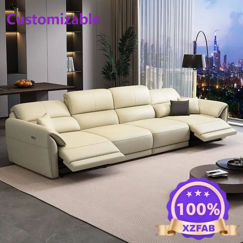 

Factory Direct 2026 White Modern Electric Recliner Sofas Luxury Single Living Room Sofas Quality