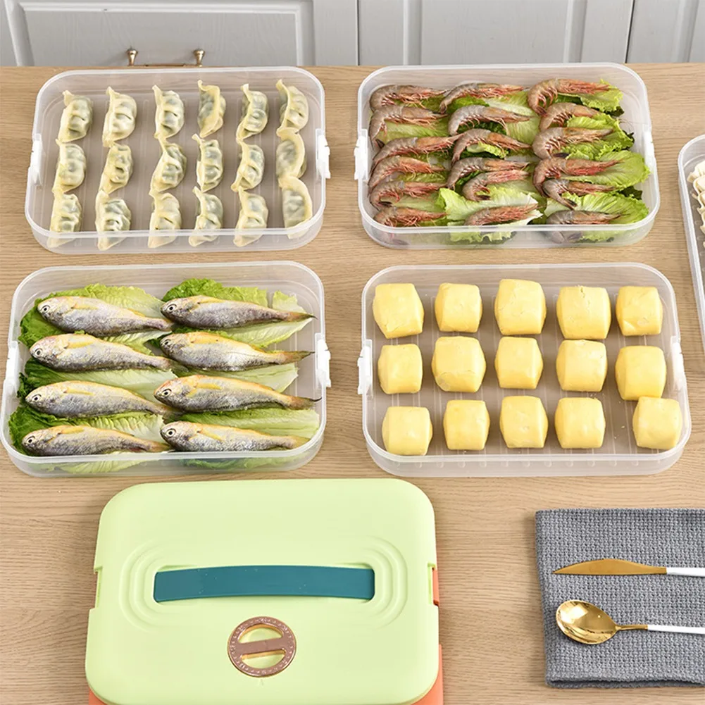 

A20F-Коробка для пельменей, ящик для хранения, холодильник, замораживающая многослойная коробка для пельменей, быстрая замерзающая коробка для пельменей