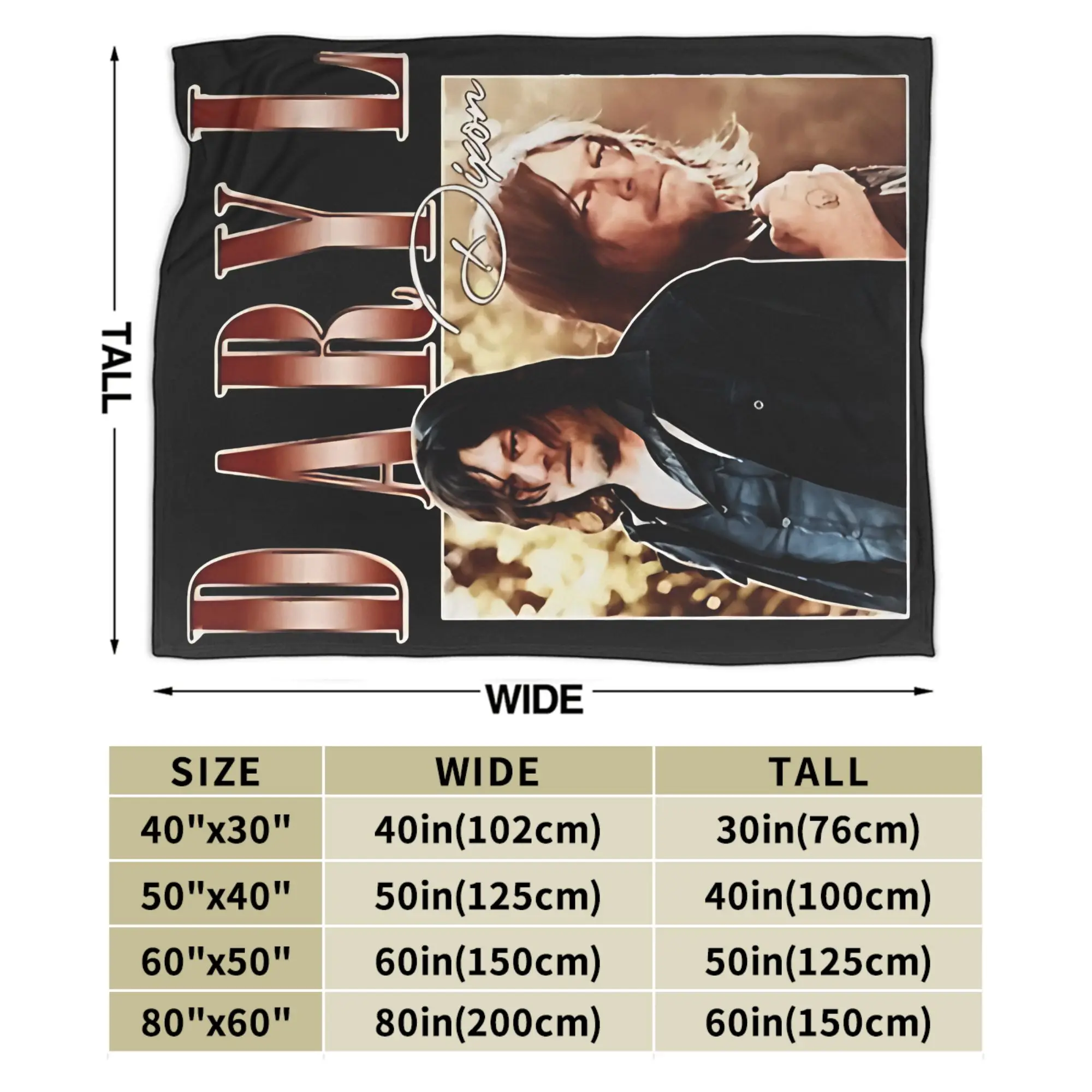 Daryl Dixon Bootleg Vintage  The Walking Dead Flannel Blankets Winter  Super Soft Bedding Throws for Boy Girl Bedspread Sofa Bed - view 6