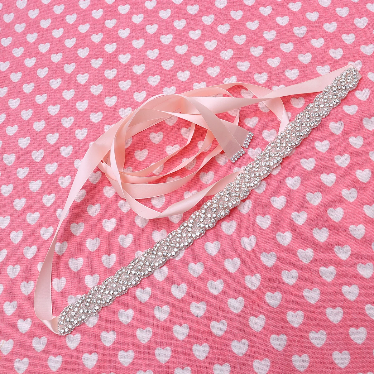 

Pearl Rhinestone Wedding Belt For Bride Elegant Bridal Dress Decor Accessory Ribbon Bridesmaid Party Formal Event White Belt