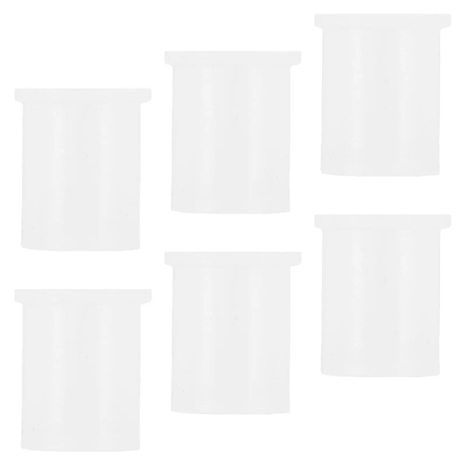 6Pcs White Silicone Water Dispenser Hole Plugs Drain Stopper Blocking End Caps Home Water Filtration System Effluent Filter