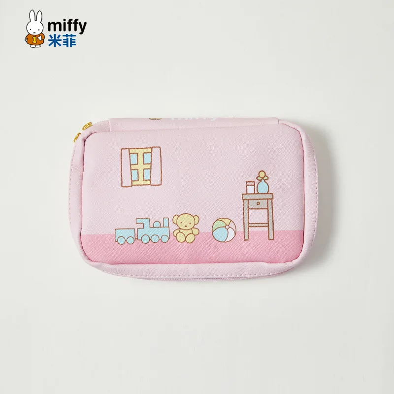 New Models Miffy Lovely Cartoon Anime Coin Purse Sweet Rectangle Wallet Storage Bag Light Hold in The Hand Girl Popular Fashion