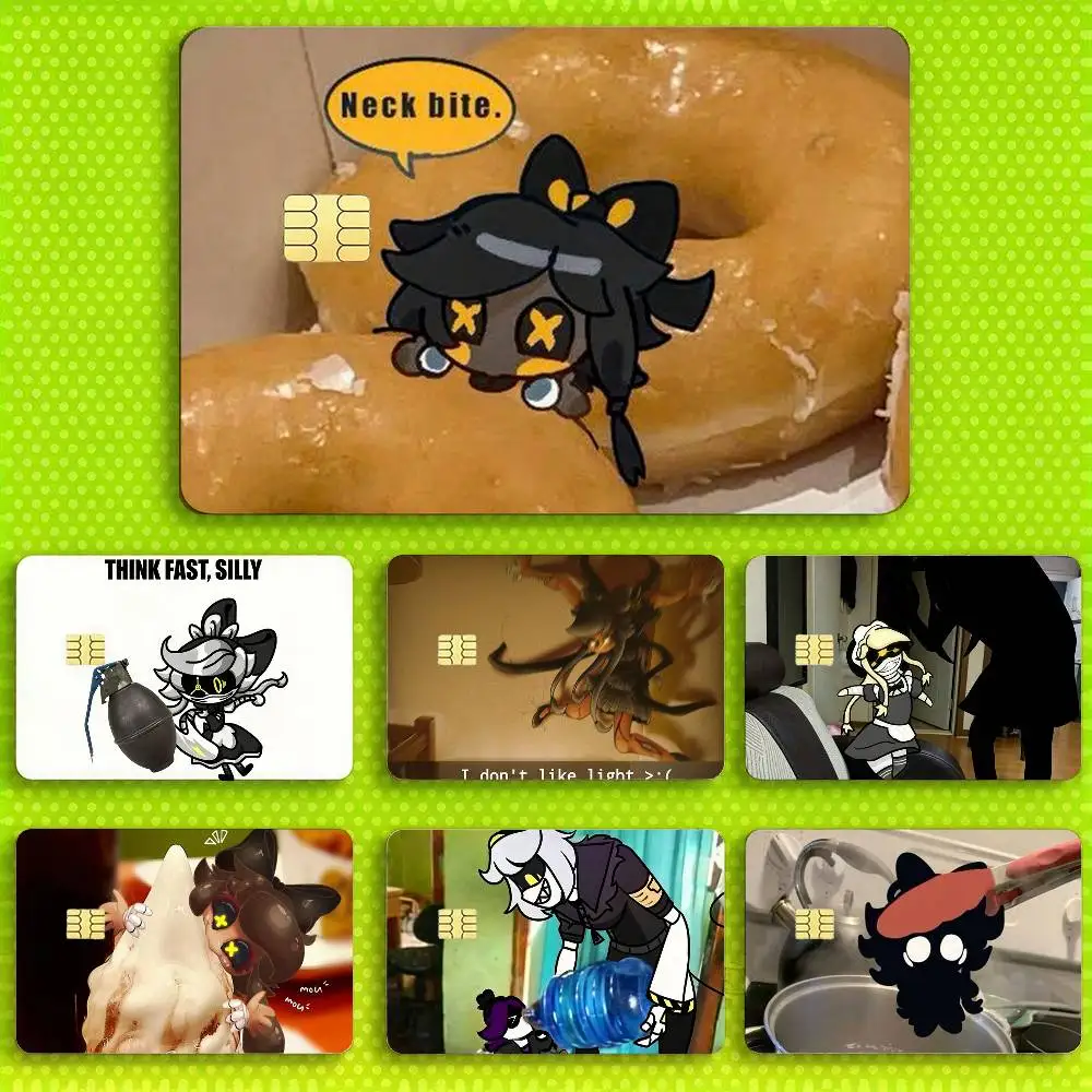 

M-Murder drones-s 4pcs 1Set HD Waterproof Card Skins Protective Stickers for Credit Bank Game Cards