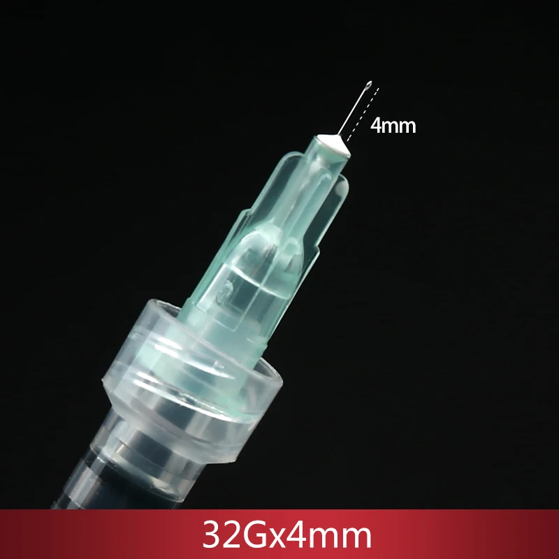 32G needle Piercing Transparent Syringe Injection glue Clear Tip Cap For Pharmaceutical injection needle 32G 4mm 13mm