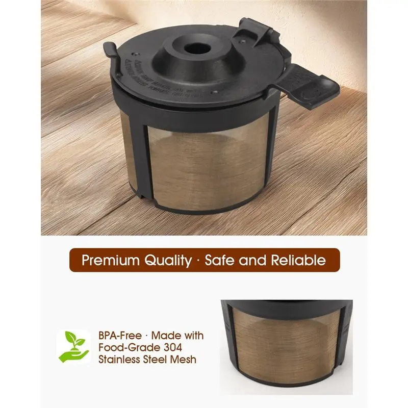 【NEW A39M】 For Ninja PB051/PB040/PB041ST Coffee Maker Compatible 3PCS Reusable Filter Baskets Coffee Basket Replacement Parts