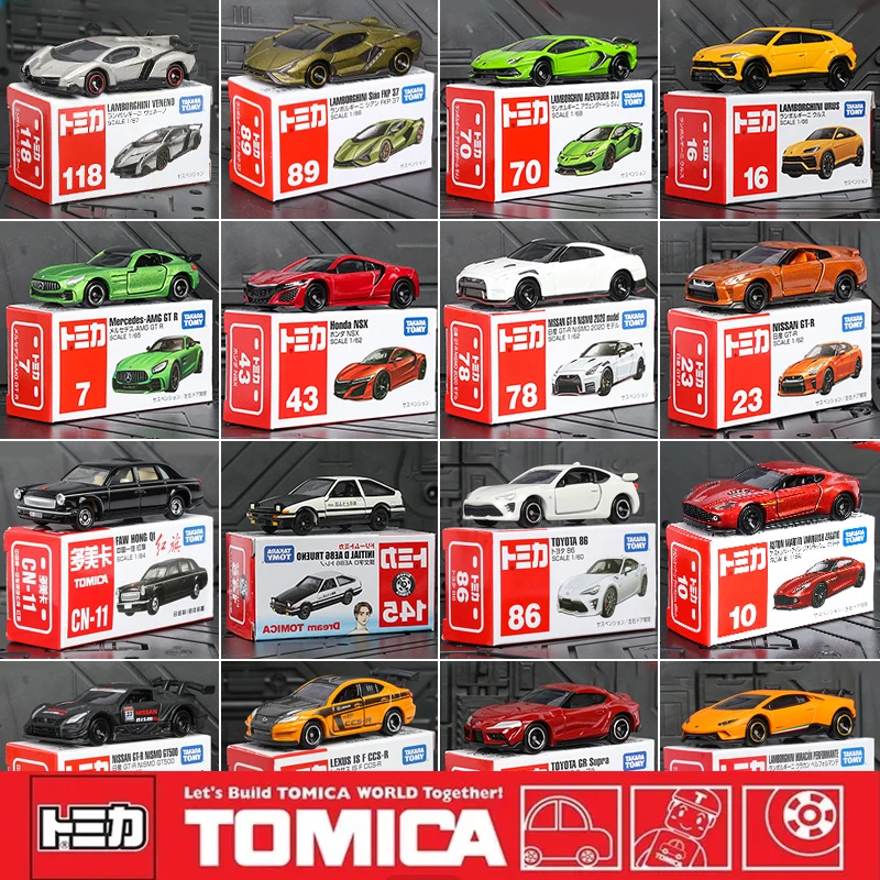 

Takara Tomy Tomica 1/64 Mini Diecast Alloy Model Car Toys Metal Sports Vehicles Various Styles Gifts Toys for Boys