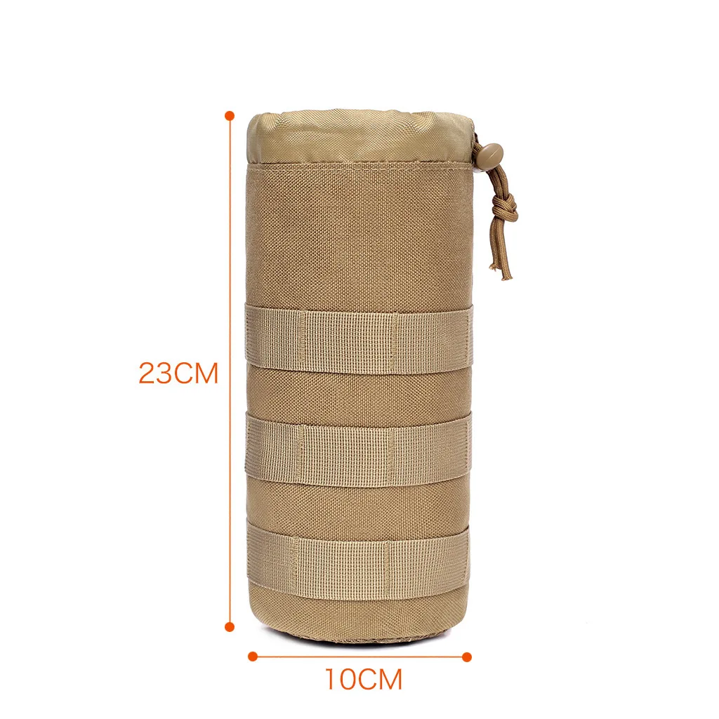 Tactical Molle Water Bottle Bag Outdoor Travel Camping Hiking Cycling Fishing Hunting Water Bottle Pouch Holder Kettle Carrier image 3