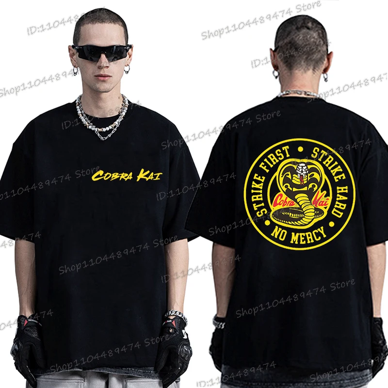 Men's T-shirts Cobra Kai Gift Mixed Martial Arts Classic Tops Clothes Retro Tv Show Street T-shirt Cobra Kai Fashion Summer Tops