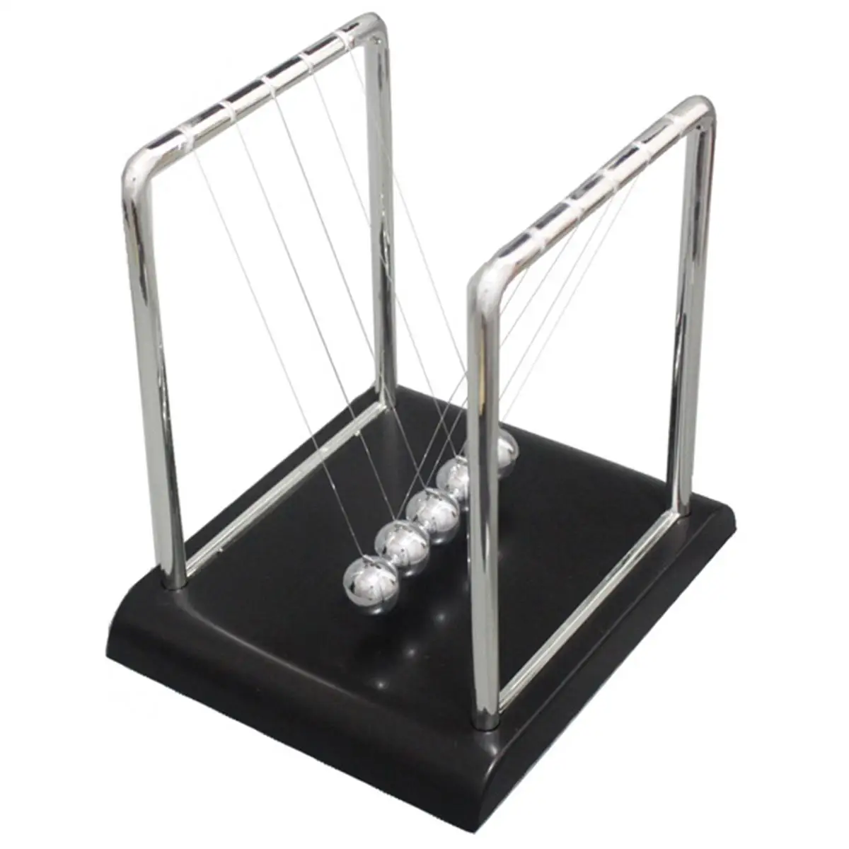 Newton berço bola de equilíbrio decoração de mesa base de plástico abs bolas de ferro brinquedo científico decoração de sala de estudo de escritório em casa