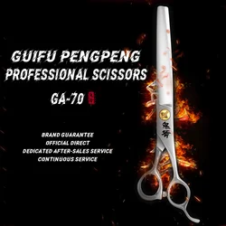 GuiFu Grooming Scissors Pet Scissors for Dog Professional Hairdressing Scissors 440C Alloy Steel Serrated Cat Pet Hair Cutting