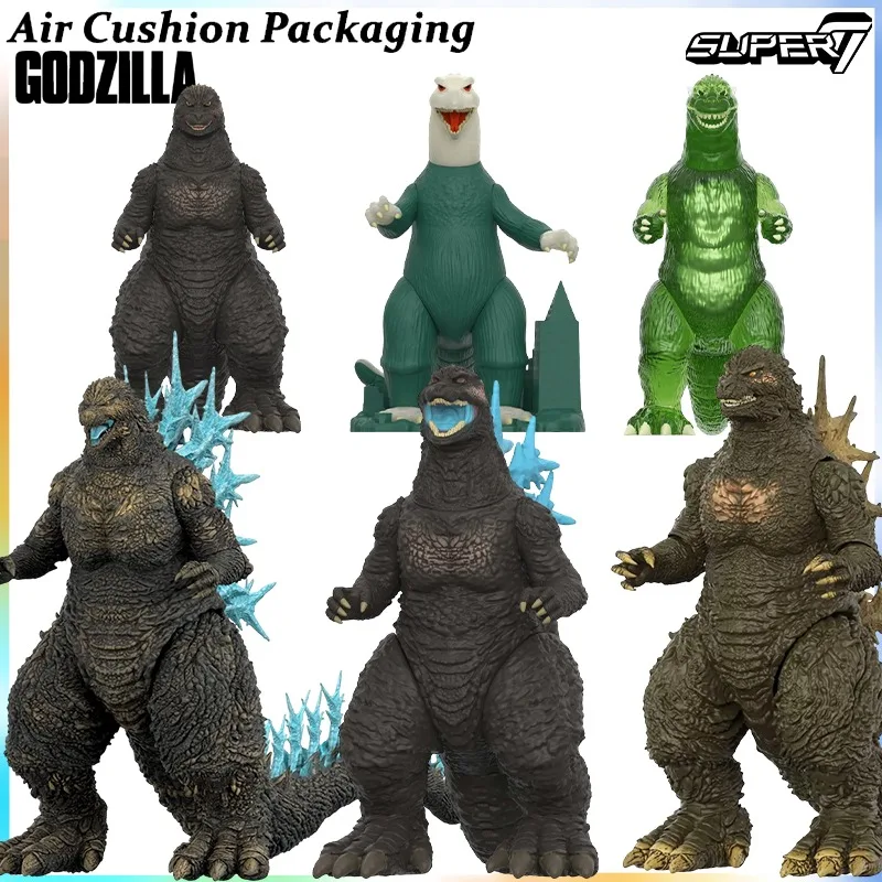 Super7 Genuino Super Kaiju Series Godzilla Train Biter Minus One 54 Oreen Flare Colección Rara Figuras de Acción Juguetes Modelo Regalos