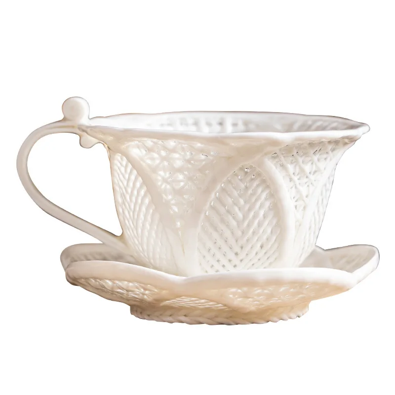 Coffee Cup Ceramic Master Hand-woven High-value Yuluo Household Latte Cup Personal Water Cup