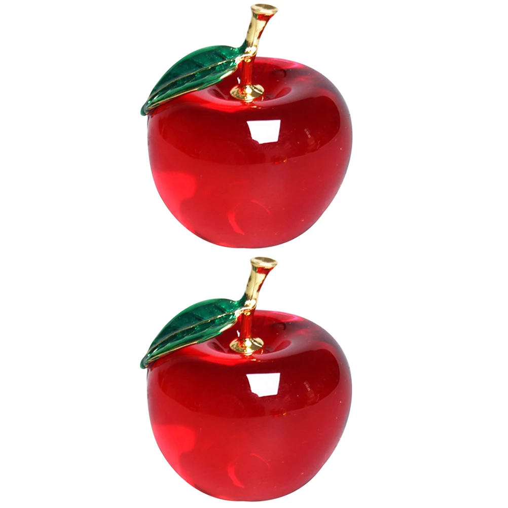 

2Pcs Decoration Crystal Ornament for Car Interior Desktop Decor Paperweight Home Office Xmas Wedding Party Gift