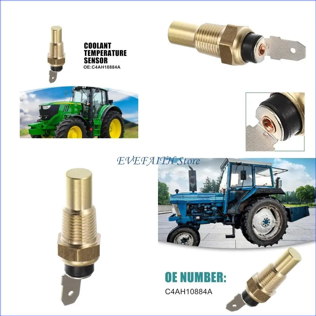 124B Water Temperature Sending Unit Switch for Tractor 3000 4000 5000 7000 Replace C4AH10884A 81784007 81784077