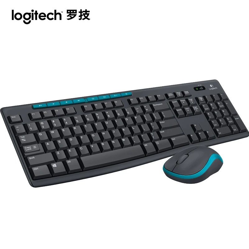 Logitech MK275 USB Wireless Keyboard Mouse Stes Waterproof Keypad LapTop Optical 1000DPI Ergonomics for Office Household Games