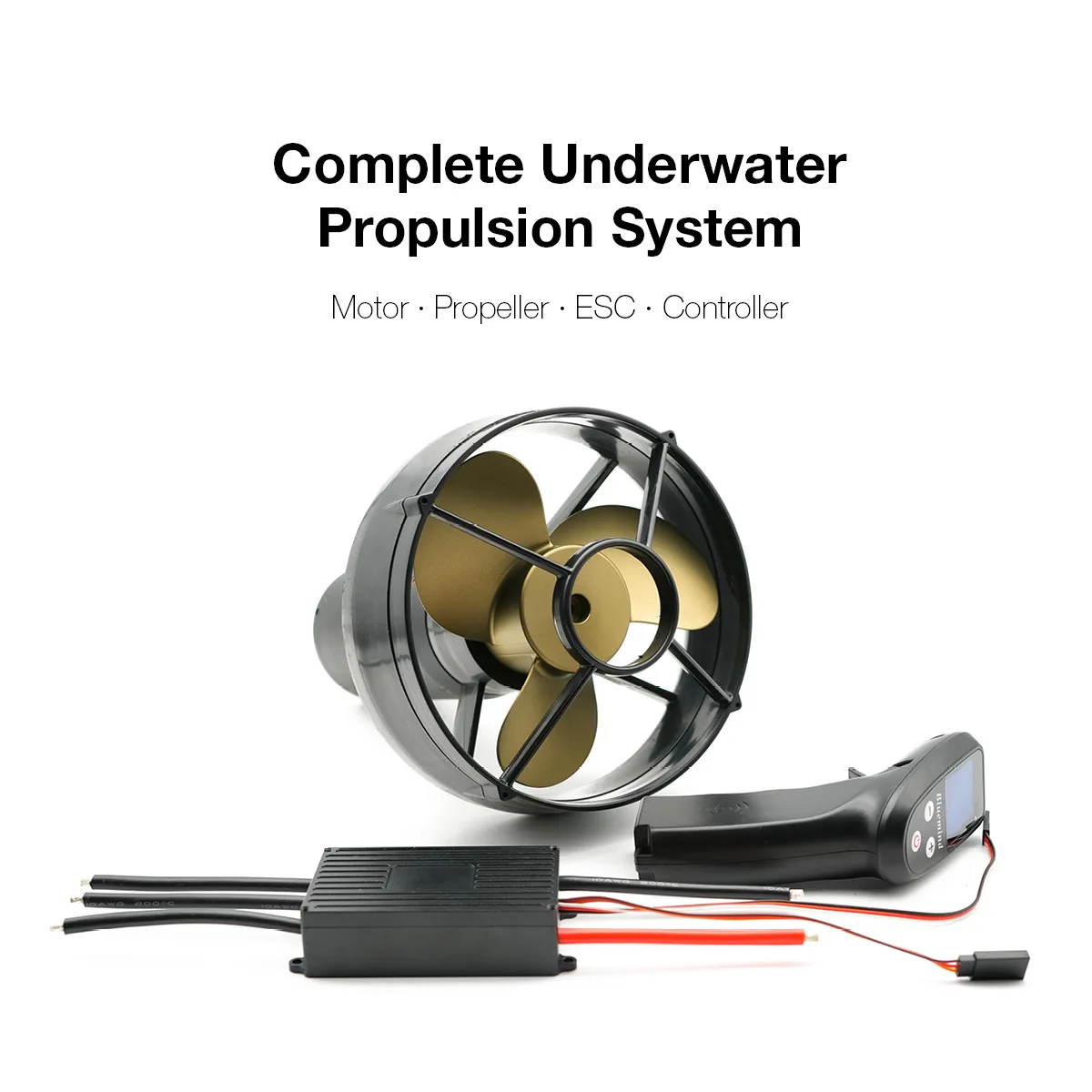 

56KG IP68 Underwater Propulsion System DC Brushless Motor ESC Controller Permanent Magnet for Electric Surfboard Jet Boat