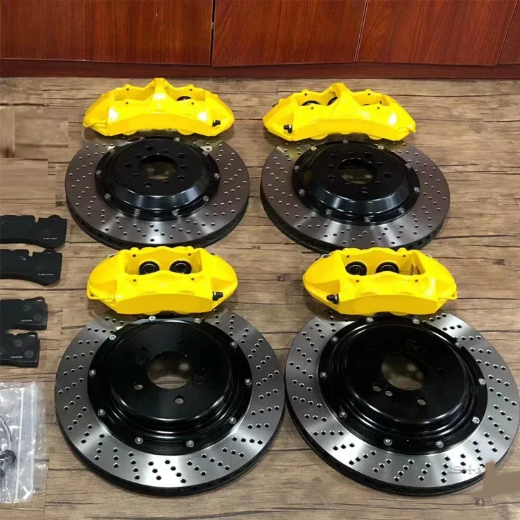 Big Brake Caliper Kit Gt6  6 Piston Drilled and Slotted Rotor 380mm 355mm for F48 M3 E92 with 19inch Wheels