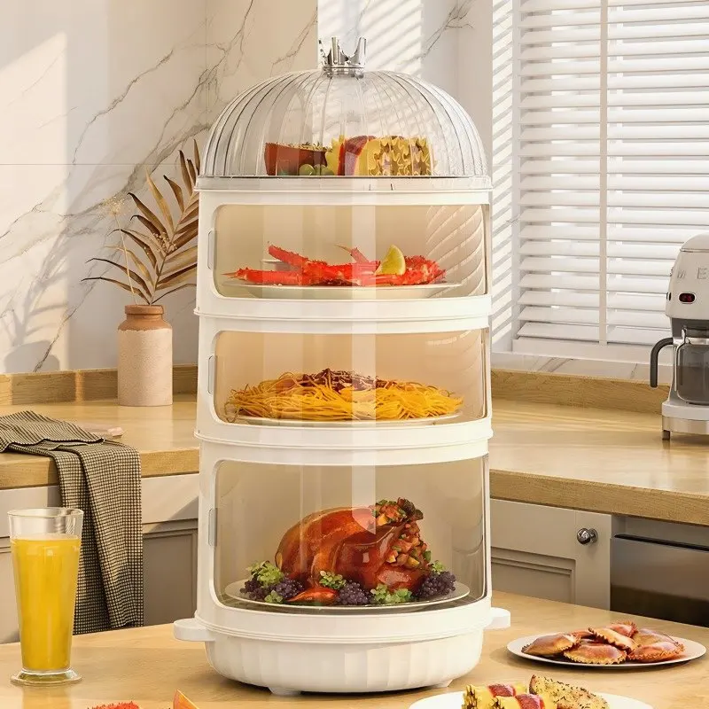 

Многослойная крышка для еды, для домашнего использования, для хранения остатков риса, с термоизоляцией, кухонный инструмент, держатель для еды