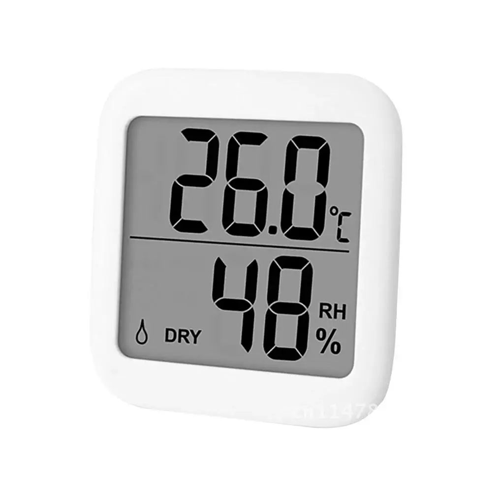 Digital Home Thermometer Hygrometer Automatic Electronic Temperature Humidity Monitor Clock Large LCD Screen Meter