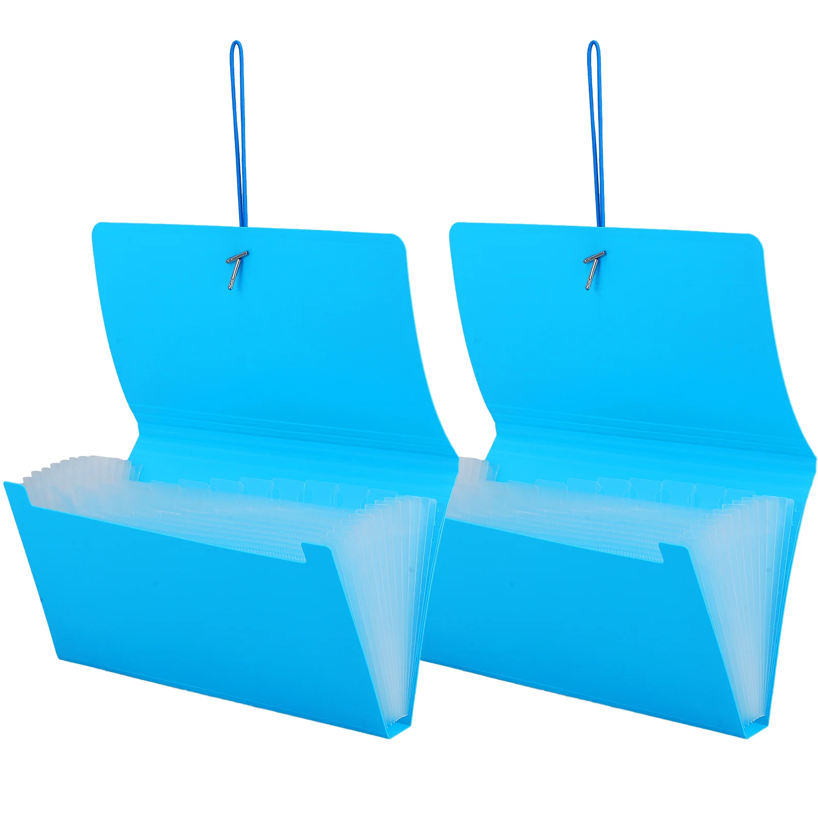 

2Pcs File Folder Document Organizer Portable Accordion Folder Expandable 13 Pockets Document Holder Office Travel Home Use