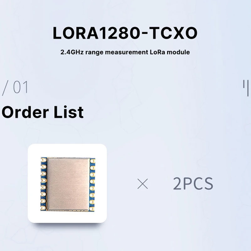 Entrega en 24 horas LORA1280-TCXO Módulo Lora de medición de rango de 2,4 Ghz