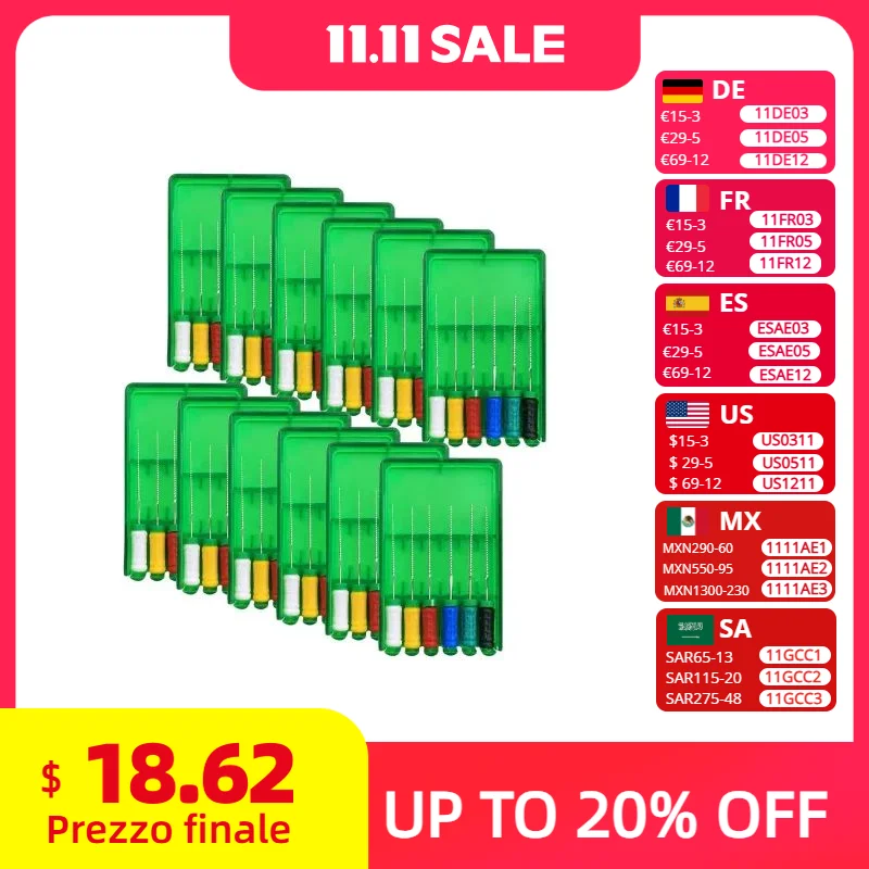 

12 коробок, стоматологические K-файлы для ручного использования, 15-40 # Mallefe K-File, 21 мм/25 мм/31 мм, файлы, эндододонтические инструменты для корневого канала