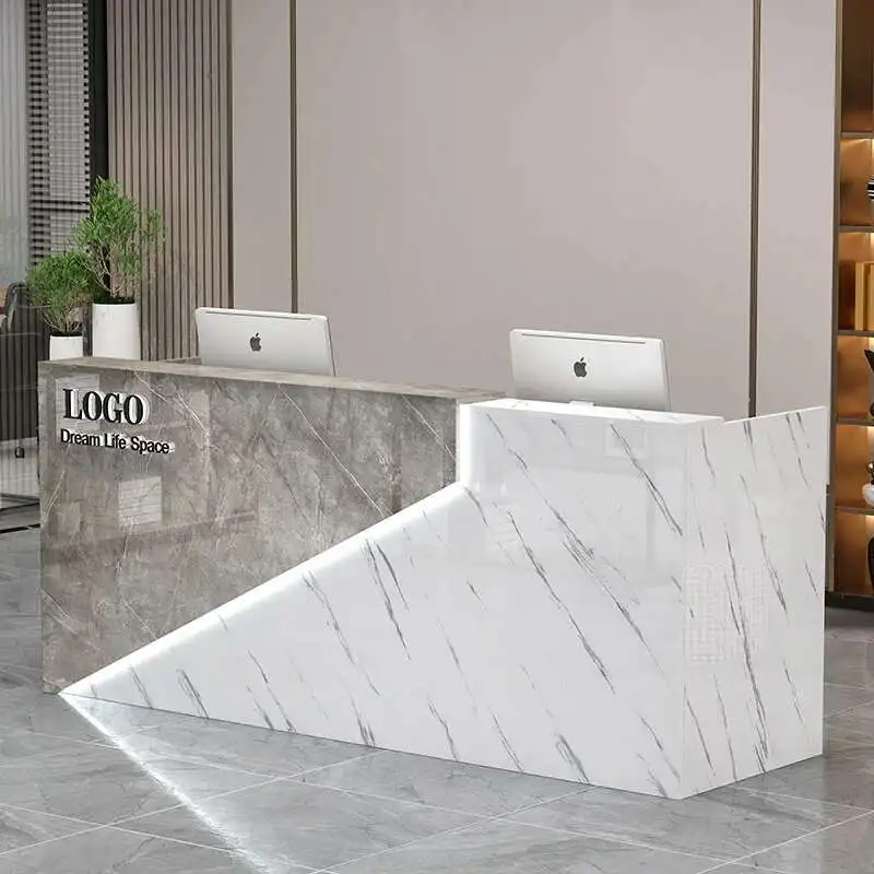 

Bar Counter Originality Reception Desks Modern Simple Design Shopping Atril Counter Customer Center Office Furniture 접수카운터 FYRD