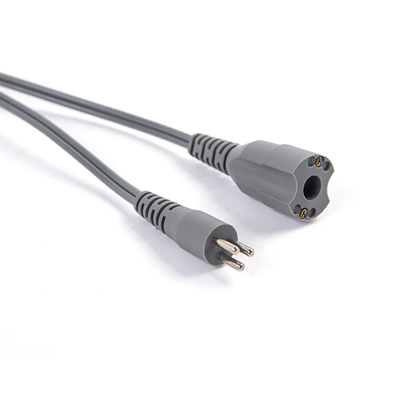 Cabo forte de 30000 rpm para broca elétrica de unhas, cabo cinza de 10mm, acessório de máquina de corda elétrica, cabo de alimentação