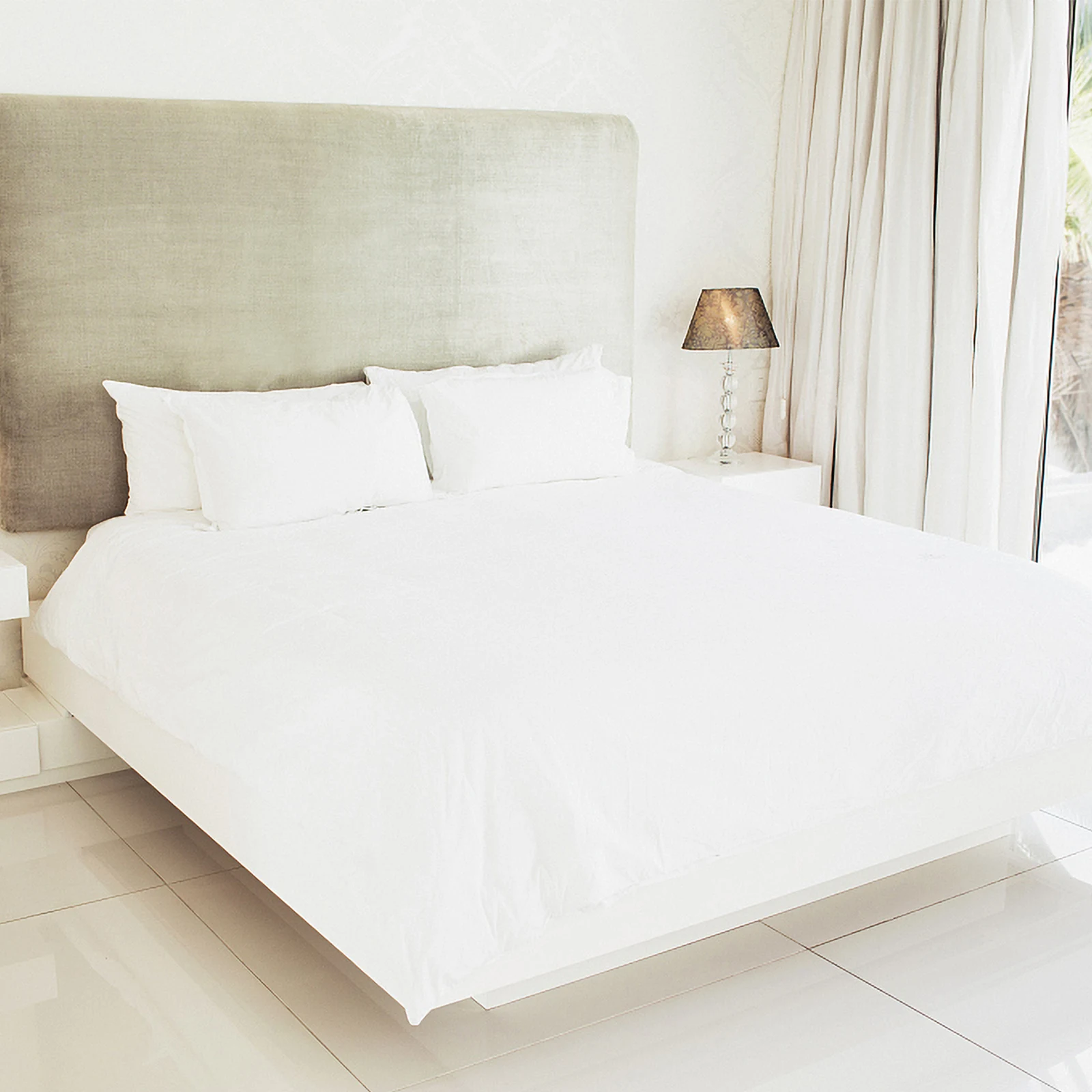 

Cotton Fitted Sheet 150cm 200cm White Pure Cotton Mattress Protector Elastic Design Breathable Home Hotel Dustproof Bed Supplies