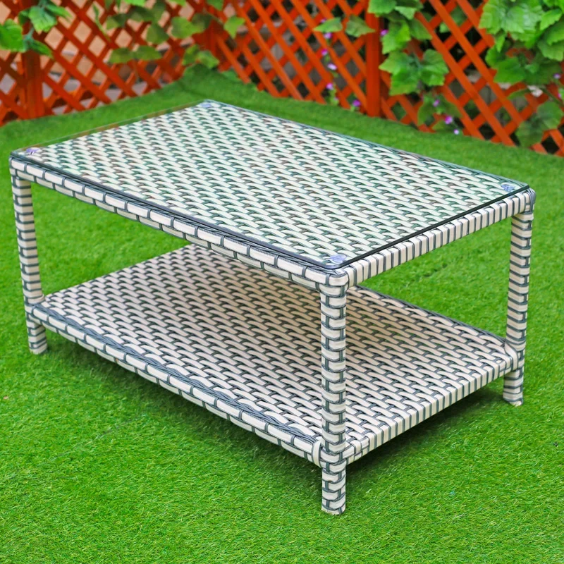 Outdoor sofa, courtyard, villa, garden, rattan chair, sofa, waterproof and sunscreen rattan art sofa