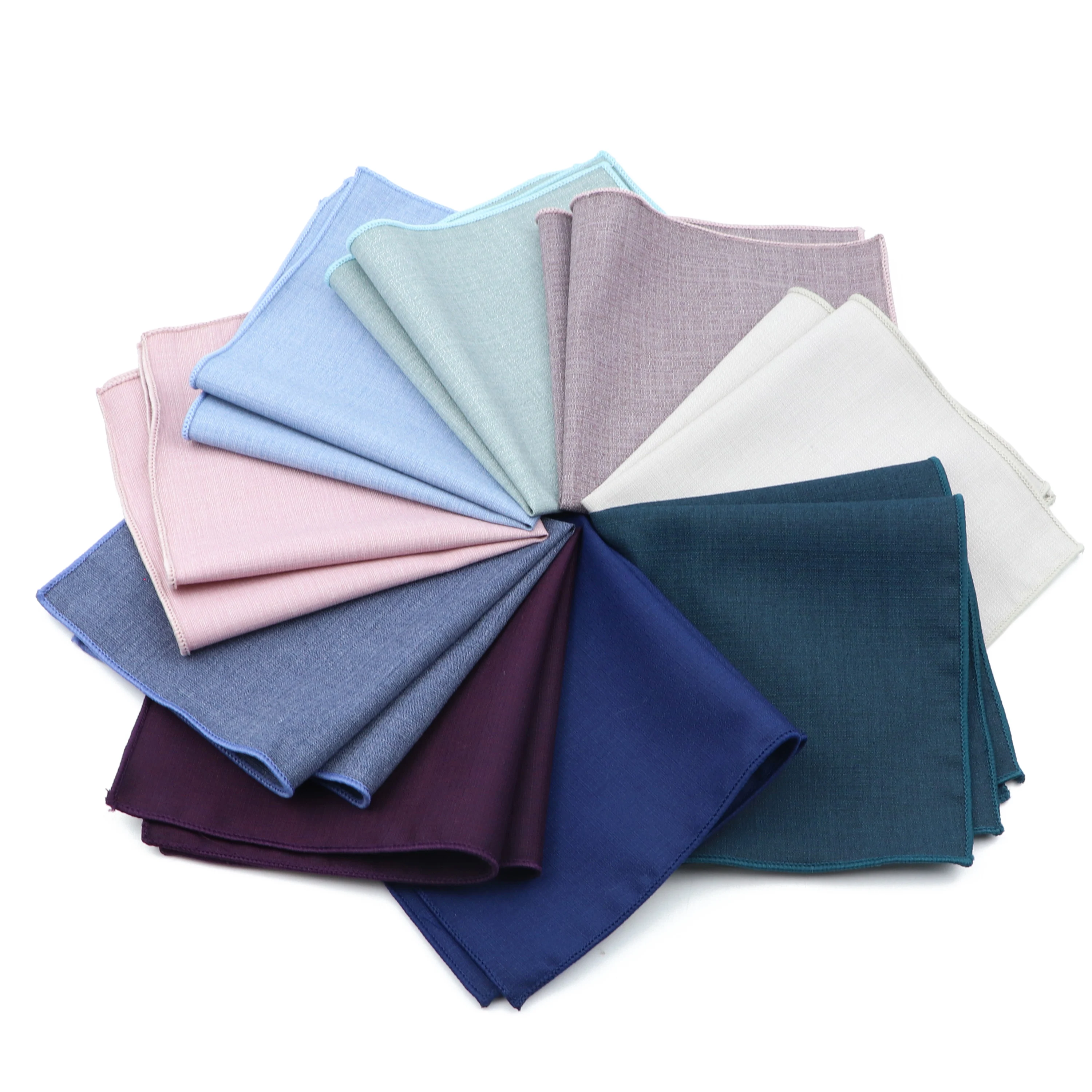 New Fashion Bamboo Fiber Handkerchiefs For Men Green Navy Colorful Pocket Square 22*22cm Chest Hanky Suit Men\'s Business Wedding