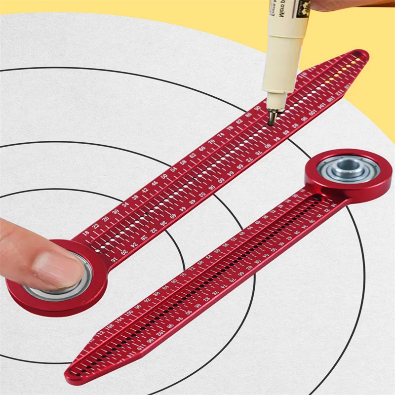 

1pc Woodworking Drawing Compass Circular Drawing Tool Hole Ruler High Precision Carpentry Scribe Gauges Marking Measurement Tool