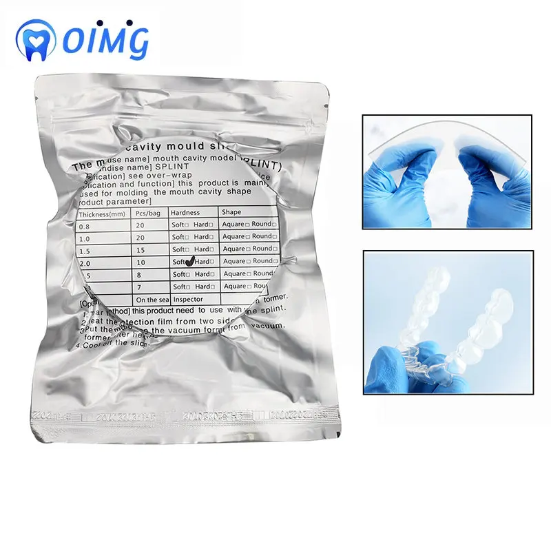 Dental Lab Orthodontic Splint Retainer Slice Vacuum Forming Sheet Soft Hard 0.8/ 1.0/1.5/2.0mm Thermoforming Material