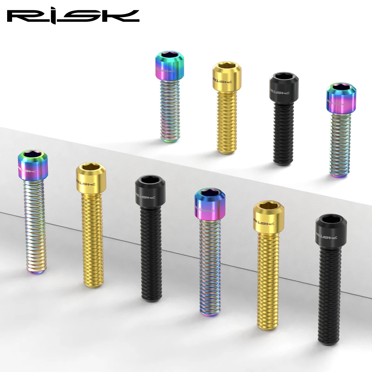 RISK M4*13.5 / M4x20 mm Titanium Alloy Bike Front / Rear Derailleur Bolts for MTB Bicycle XT X7 X9 Shift Adjustment Screw