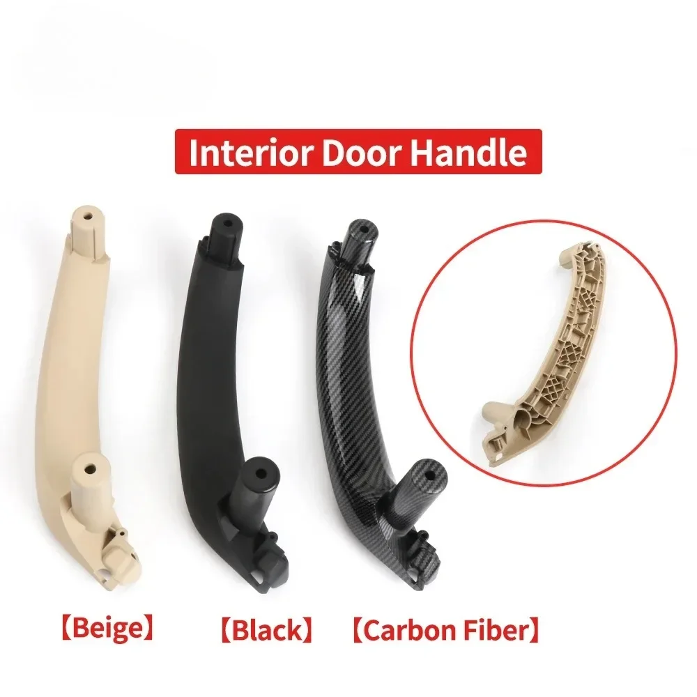 

Car Interior Inner Door Pull Handle Pull Trim For-Bmw F25 F26 X3 X4 2011-2017,Front & Rear Right Side Black