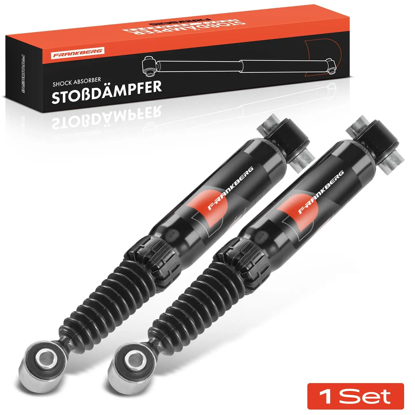 Frankberg 2x schokdemper achteras voor Peugeot 206 Hatchback 2A/C 206 notchback 1998-2009 5206RX 43109 230364 5206 Q5 5206 Q4