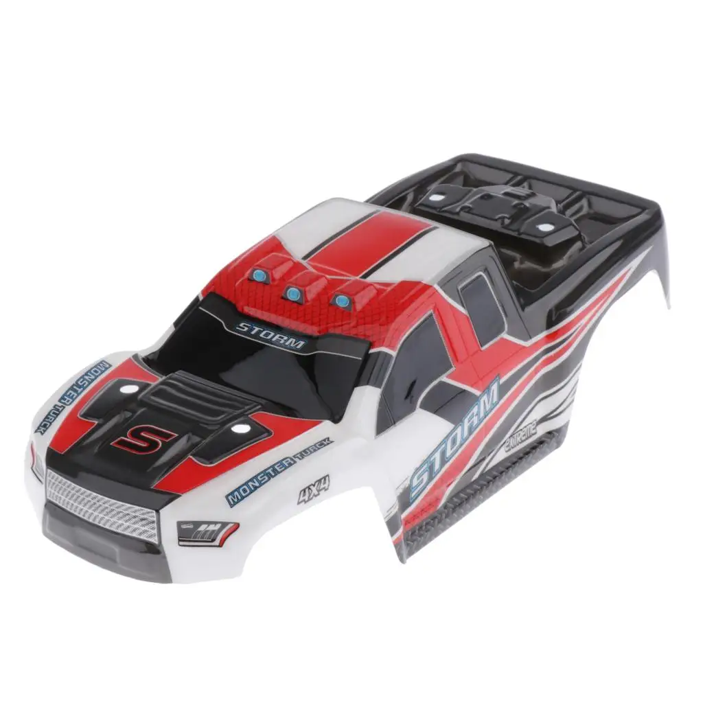 1/18 مقياس 4WD RC قطع غيار السيارات جسم السيارة شل DIY ترقية ملحق 18301 أحمر