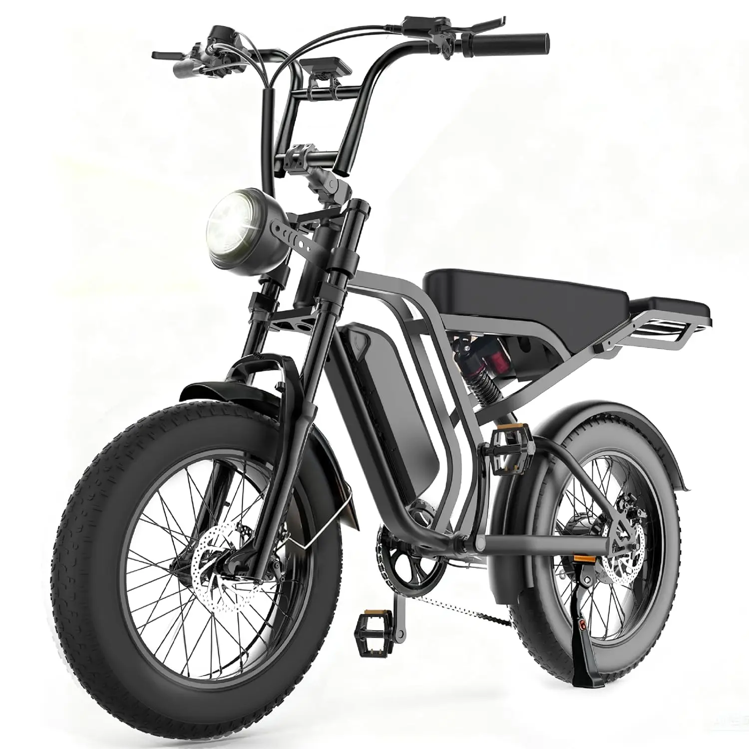 

Ebike for Adults 48V 15AH Fast Electric Bike for Men Women 65KM,24 * 4" Fat Tire Lockable Suspension Electric, Customized
