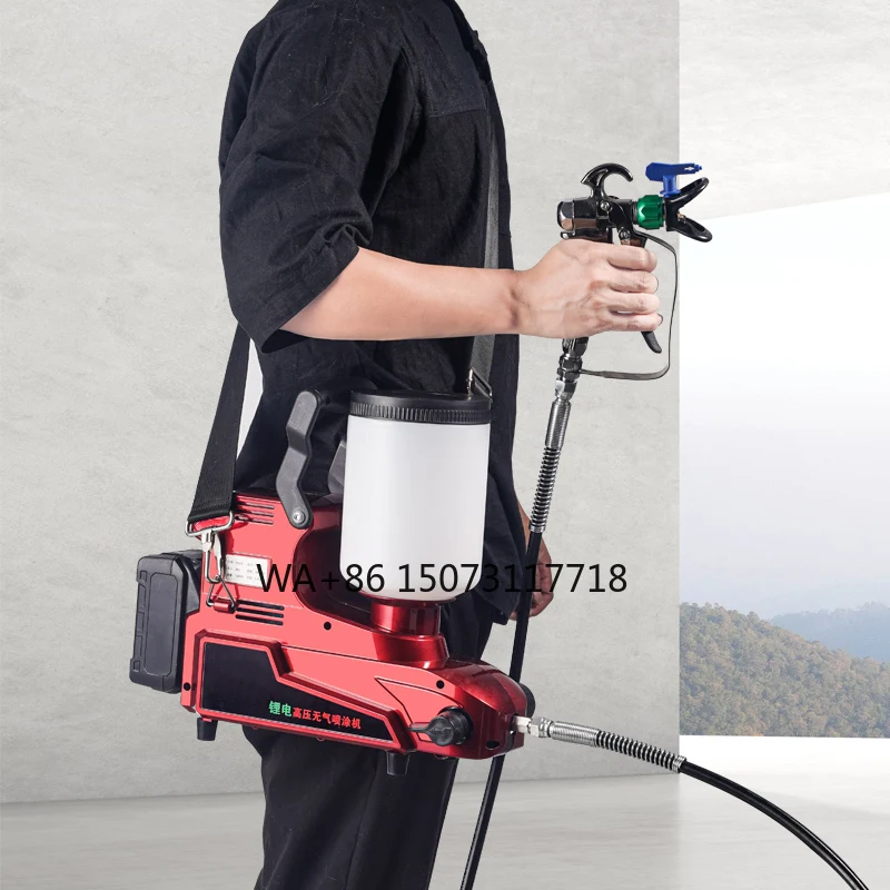 

High-Voltage Airless Latex Paint Sprayer Coating 21v DIY Handheld Airless Spraying Machine Lithium Battery Spray Gun