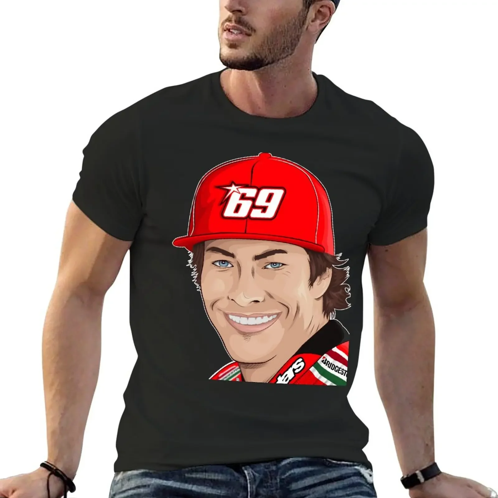 NICKY HAYDEN T-Shirt korean fashion shirts graphic tee Aesthetic clothing plus size men clothing