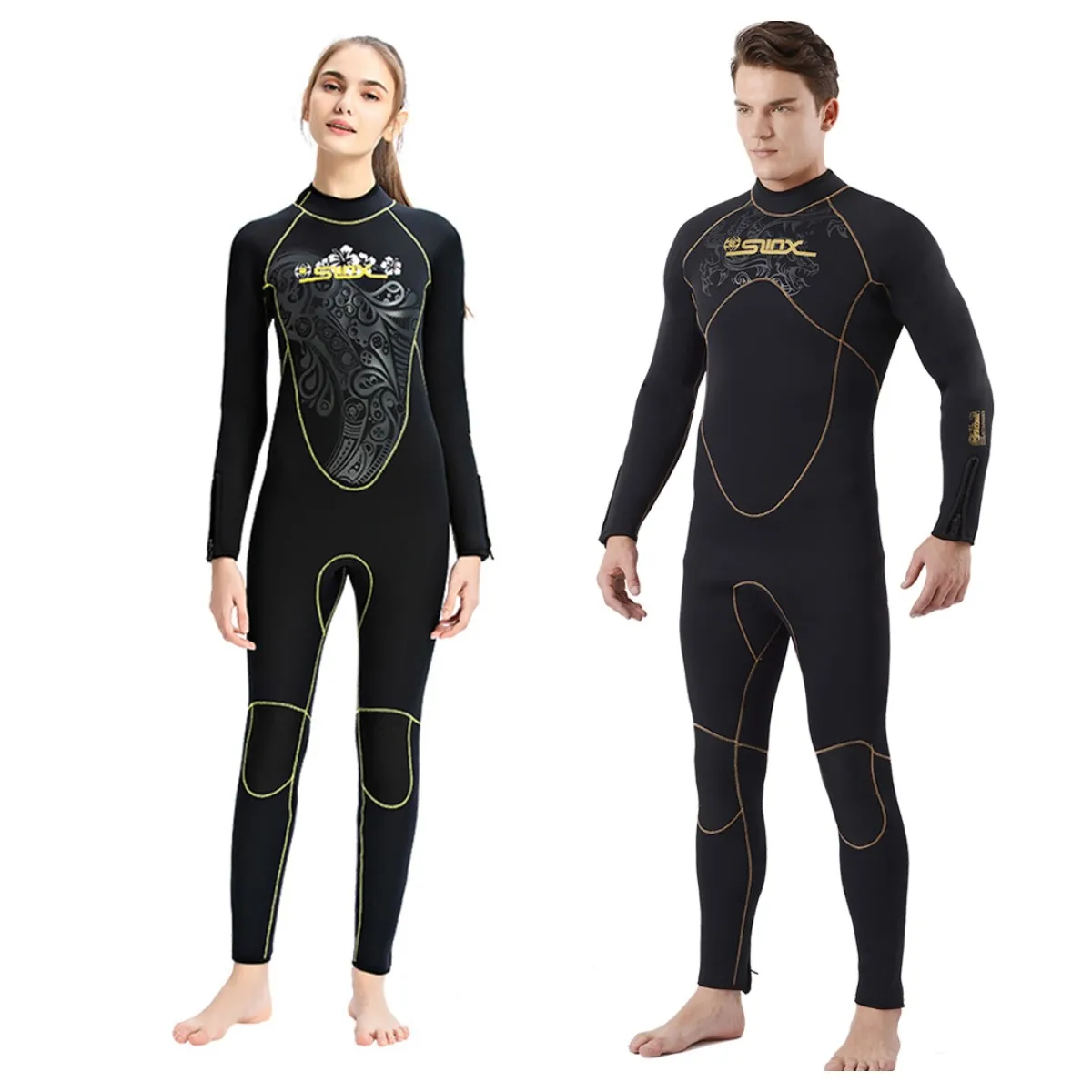 

5mm Neoprene wetsuits for Men Women Printed Warm Scuba Diving Suit Equipment Fishing Spearfishing Kitesurfing Surfing Swimwear