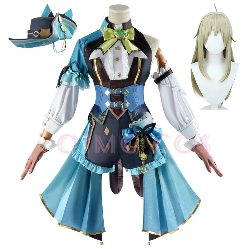

Genshin Impact Kirara Cosplay Costume Adult Carnival Uniform Wig Anime Halloween Party Costumes Masquerade Women Game