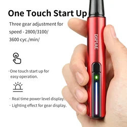 DSPIAE DIY ES-A Ponceuse Alternative Électrique Stylo De Meulage Modèle En Plastique Tête De Papier De Ponçage pour Modèle Militaire Artisanat Outils Passe-Temps