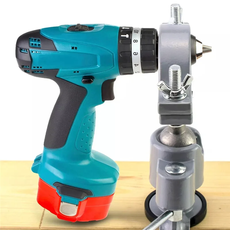 

【Home-Accessories】Table Vise 360 Degree Bench Rotate Clamp-On Grinder Holder Electric Drill Stand Bracket, Universal Machine Too