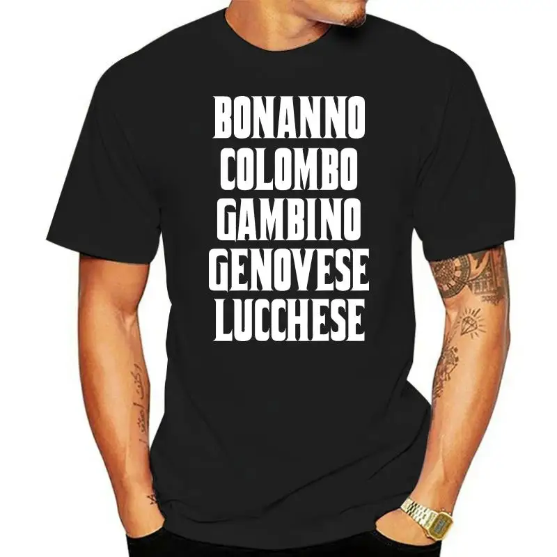 The New York NY Five Families Sopranos John Gotti Al Capone Scarface tee t shirt